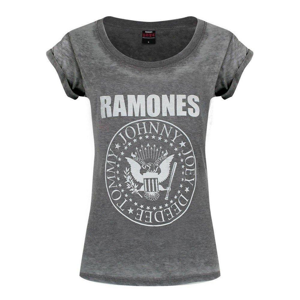 Tshirt Damen Grau S von Ramones
