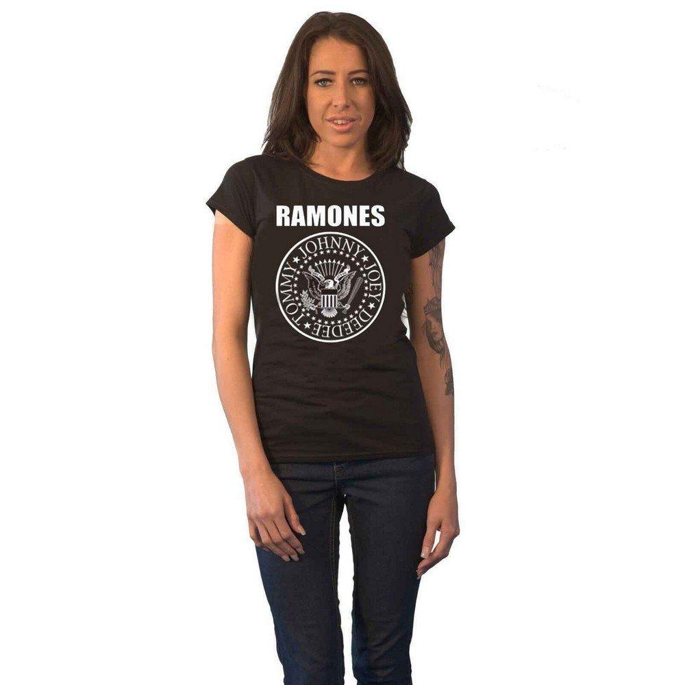 Tshirt Damen Schwarz M von Ramones