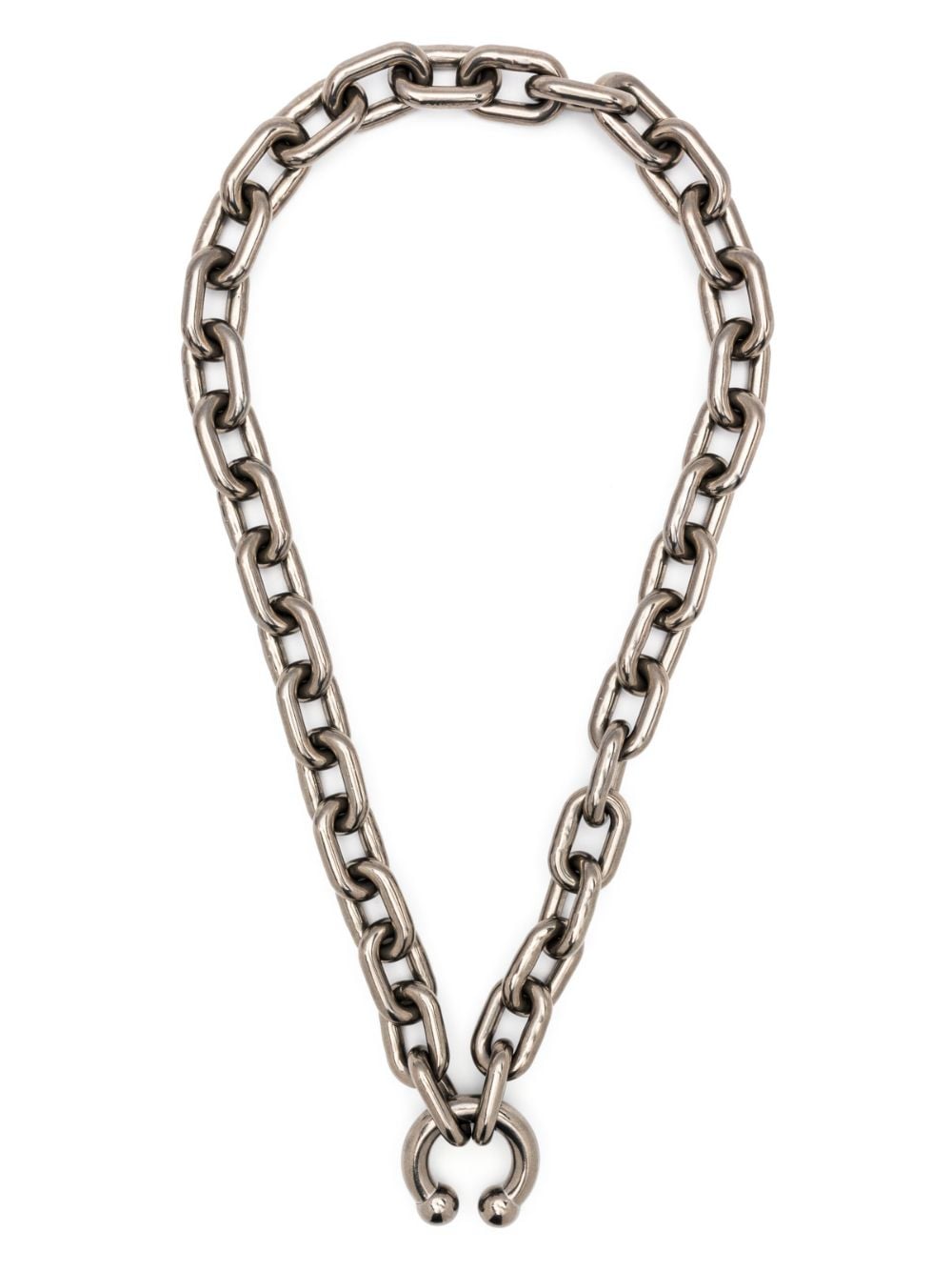 Random Identities oversized chain-link necklace - Silver von Random Identities