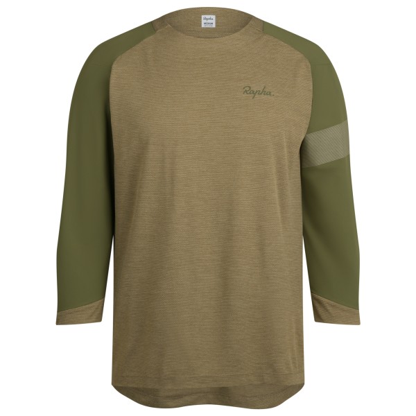 Rapha - Trail 3/4 Sleeve Jersey - Velotrikot Gr M;S oliv/beige;schwarz von Rapha