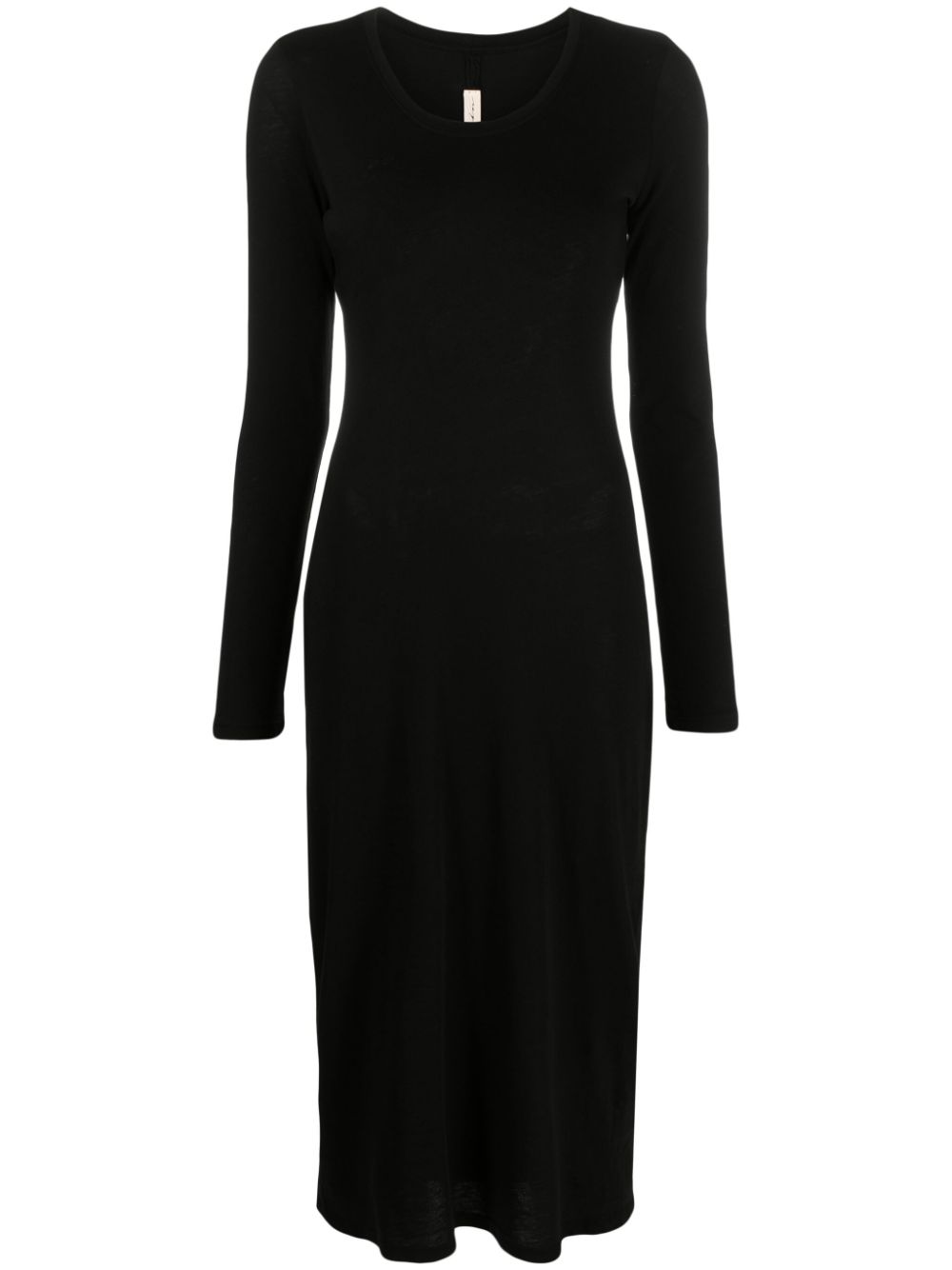 Raquel Allegra Jerry cotton midi dress - Black von Raquel Allegra