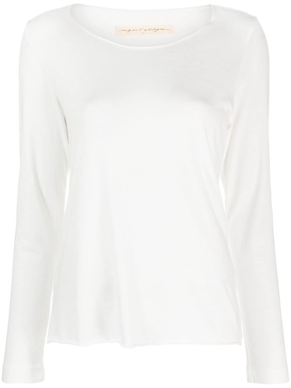 Raquel Allegra round-neck cotton jumper - White von Raquel Allegra