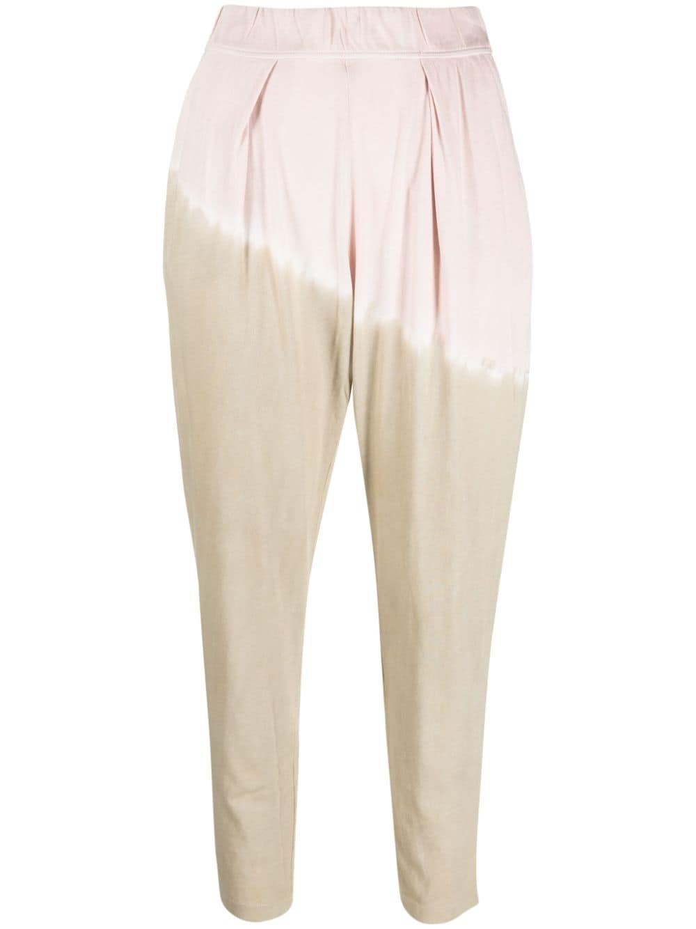 Raquel Allegra tie-dye print cotton trousers - Pink von Raquel Allegra