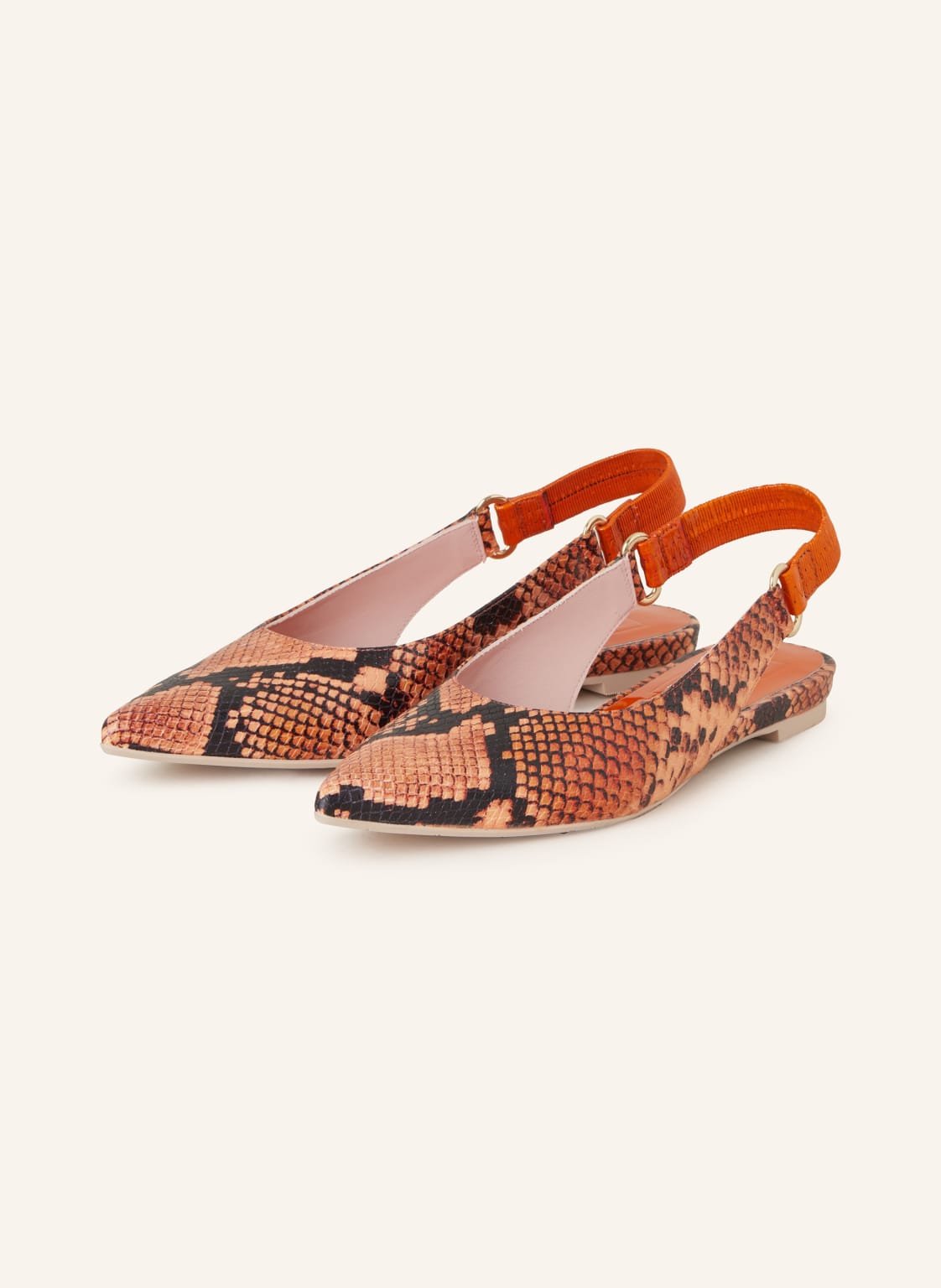 Ras Sling-Ballerinas Trippy orange von Ras