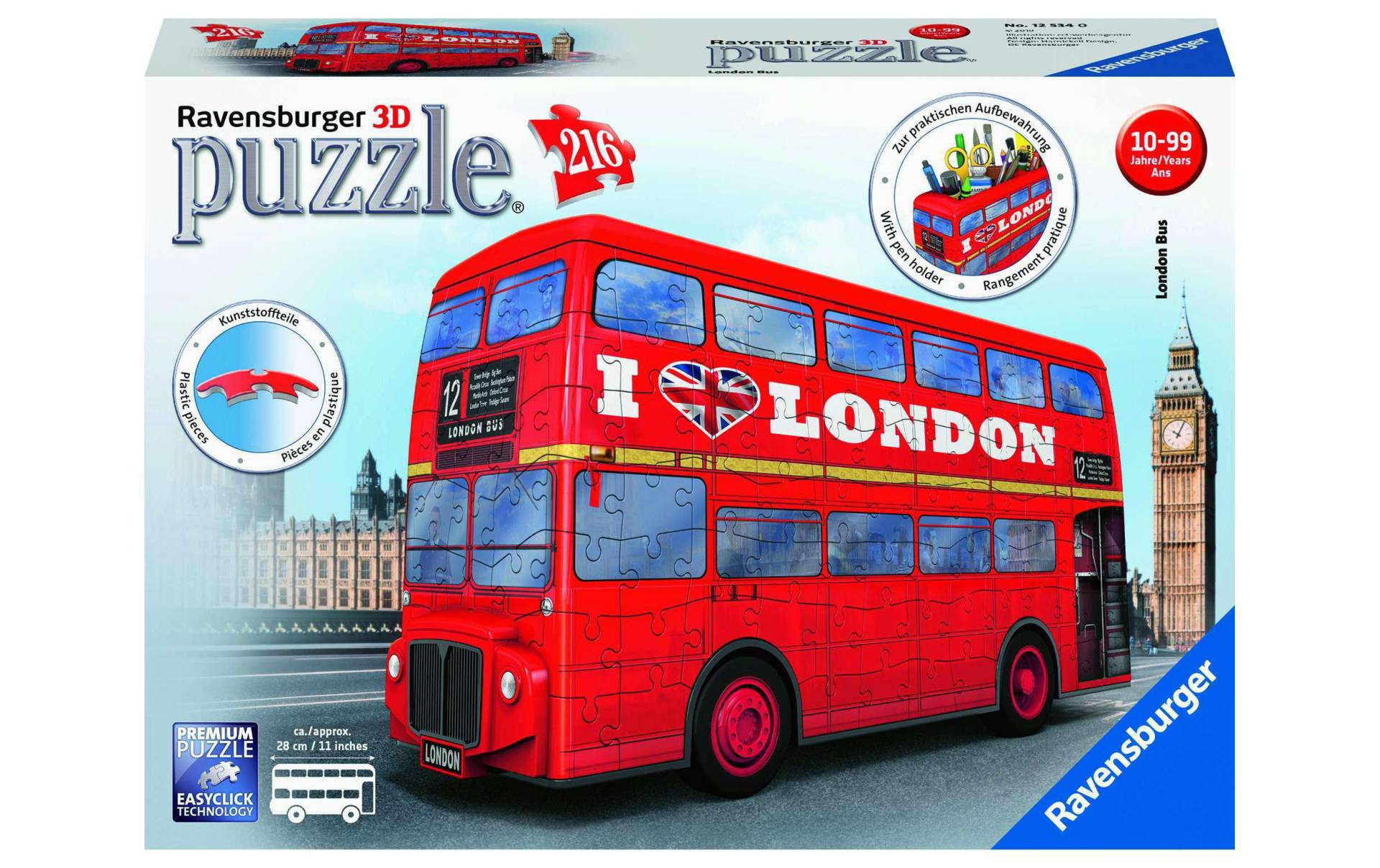 Ravensburger 3D-Puzzle »London Bus Bus« von Ravensburger