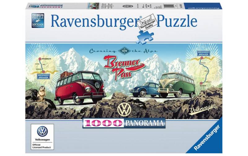 Ravensburger Puzzle »Mit dem VW Bulli über den Brenner« von Ravensburger