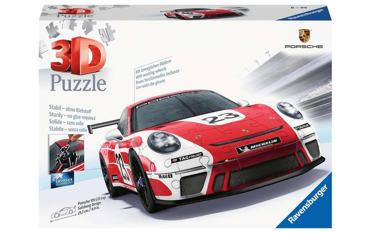 Ravensburger 3D-Puzzle »Porsche 911 GT3 Cup Salzburg Design«, (152 tlg.) von Ravensburger