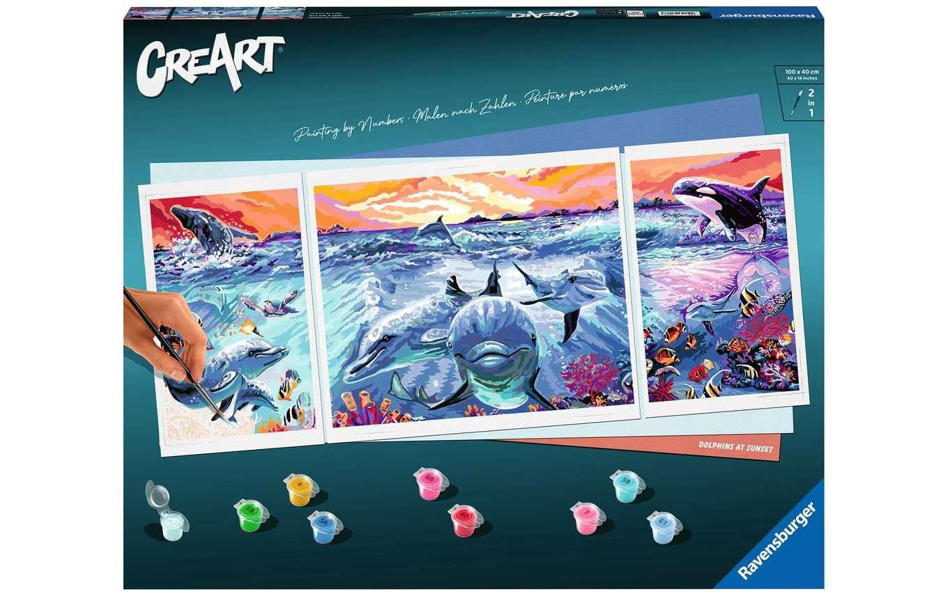 Ravensburger Malen nach Zahlen »MnZ Serie A Dolphins at Sunset« von Ravensburger