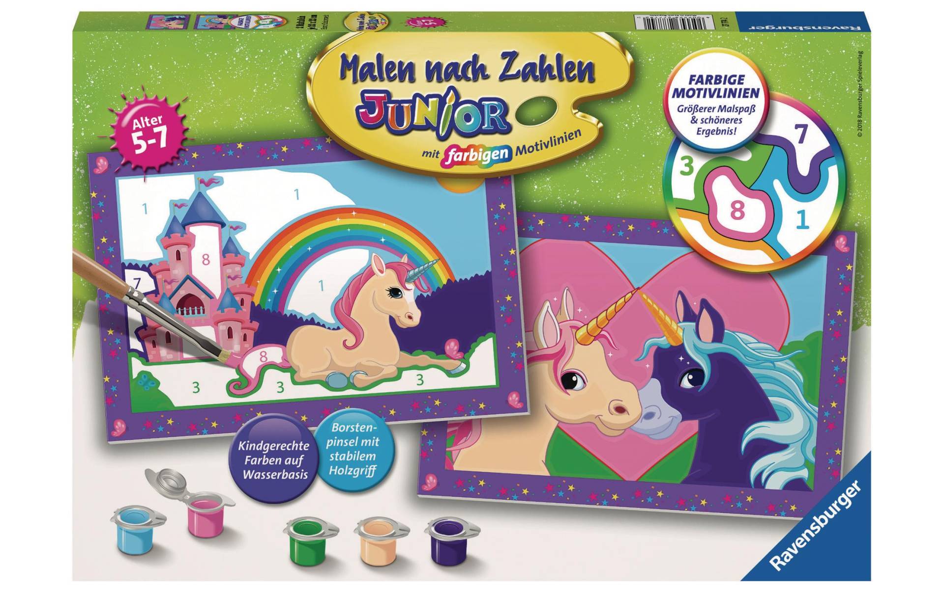 Ravensburger Malen nach Zahlen »Ravensburger Malset Malen nach Zahl - Bunte Einhornwelt« von Ravensburger