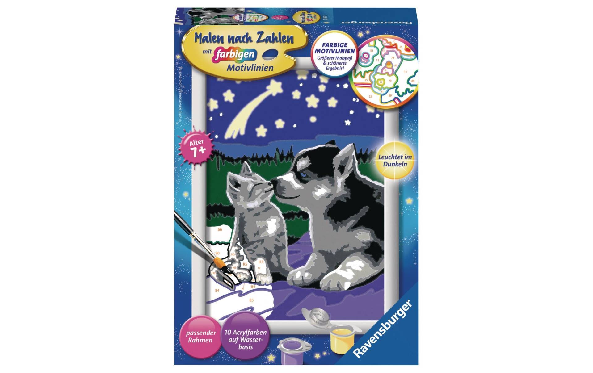 Ravensburger Malen nach Zahlen »Ravensburger Malset Malen nach Zahlen - Hund und Katze« von Ravensburger