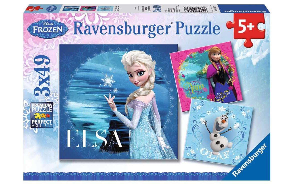 Ravensburger Puzzle »DFZ: Elsa, Anna & Olaf«, (49 tlg.) von Ravensburger