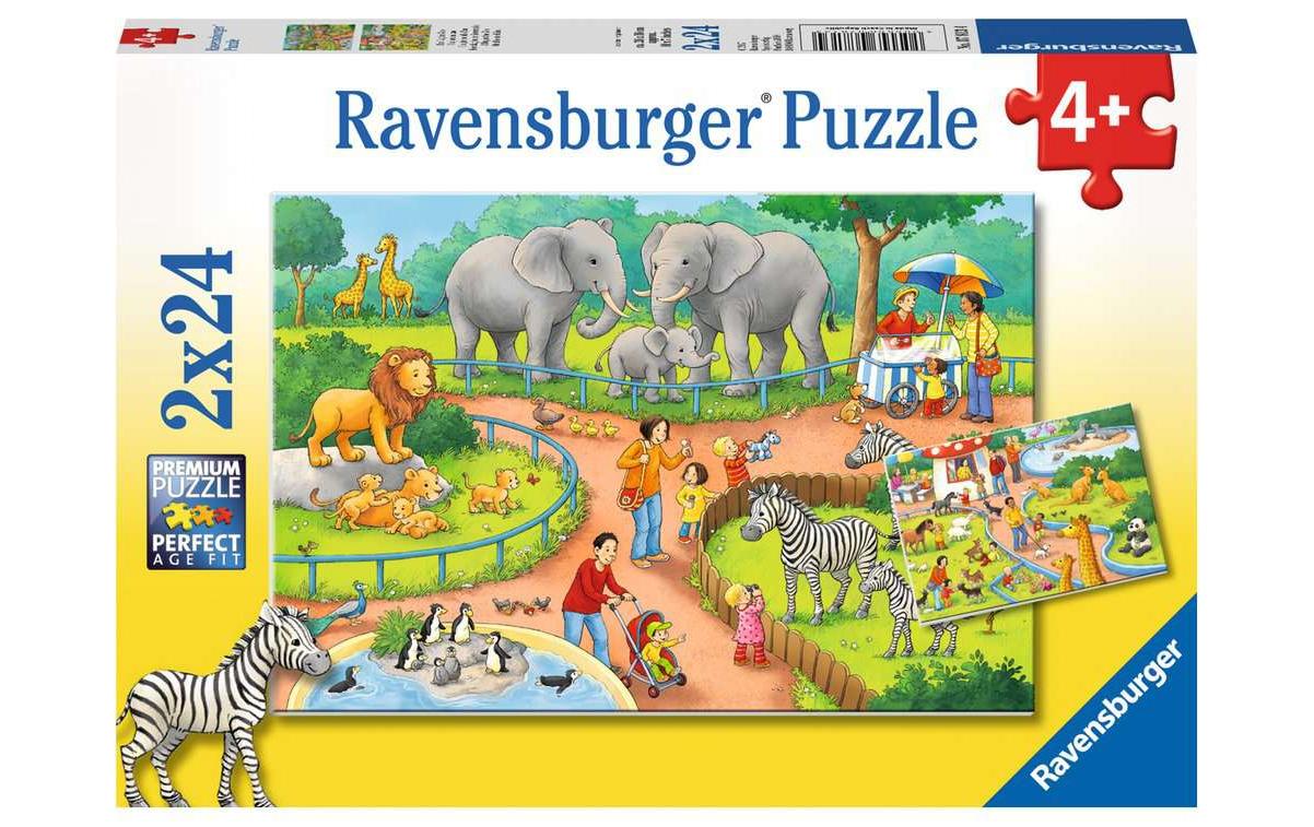 Ravensburger Puzzle »Ein Tag im Zoo«, (24 tlg.) von Ravensburger