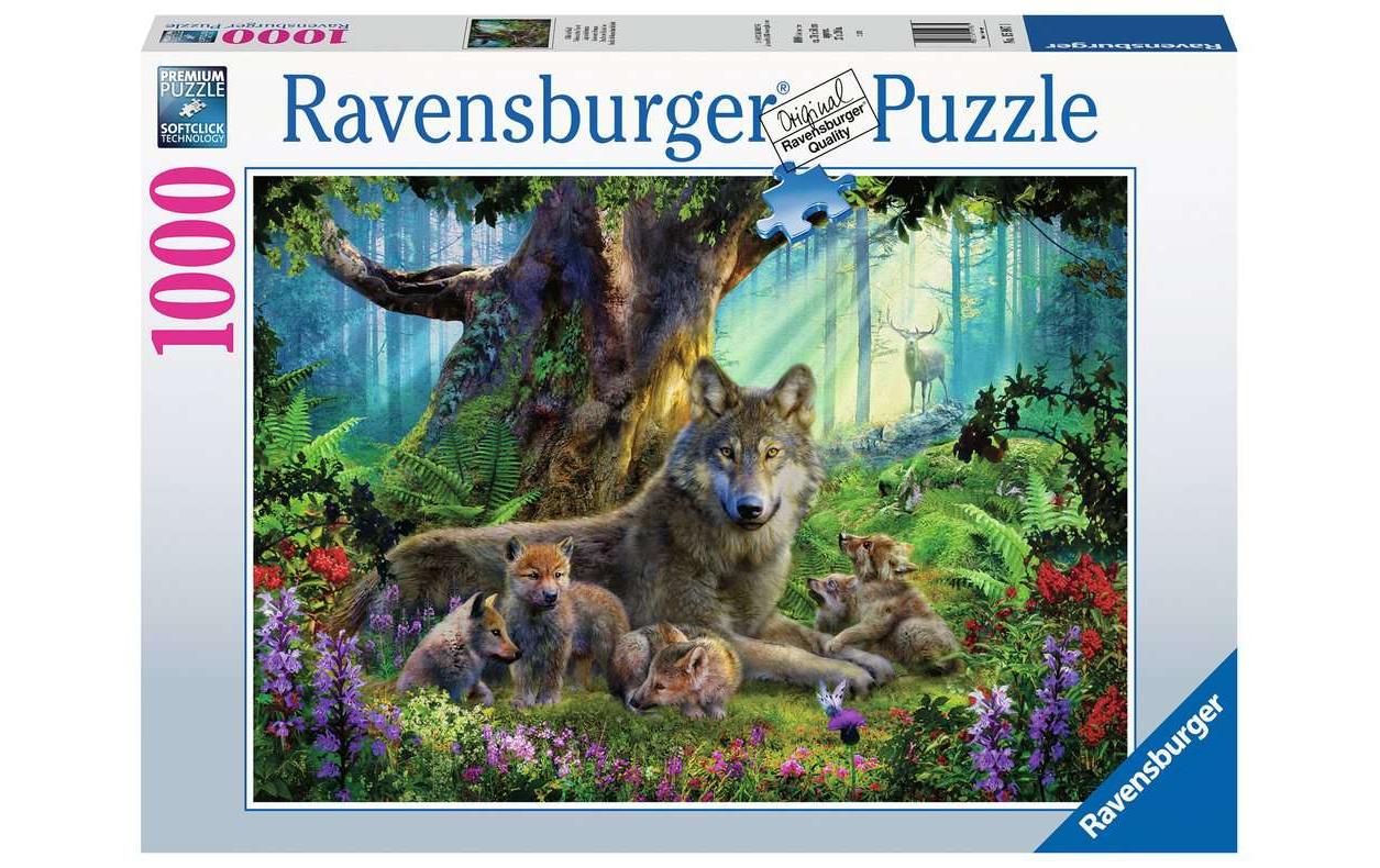 Ravensburger Puzzle »Puzzle Wölfe im Wald«, (1000 tlg.) von Ravensburger