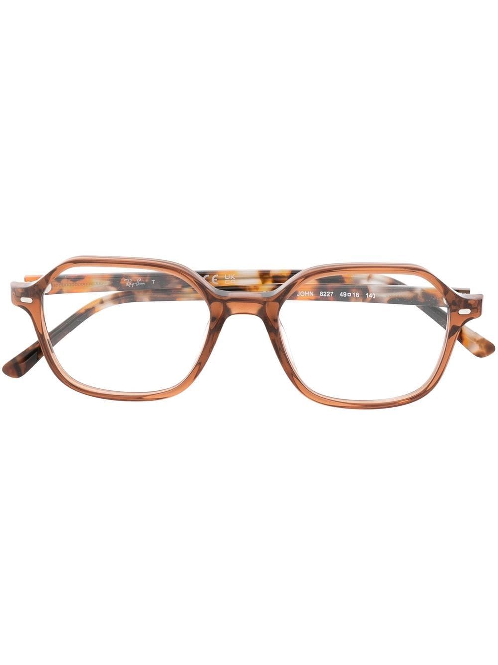 Ray-Ban John round-frame glasses - Brown von Ray-Ban