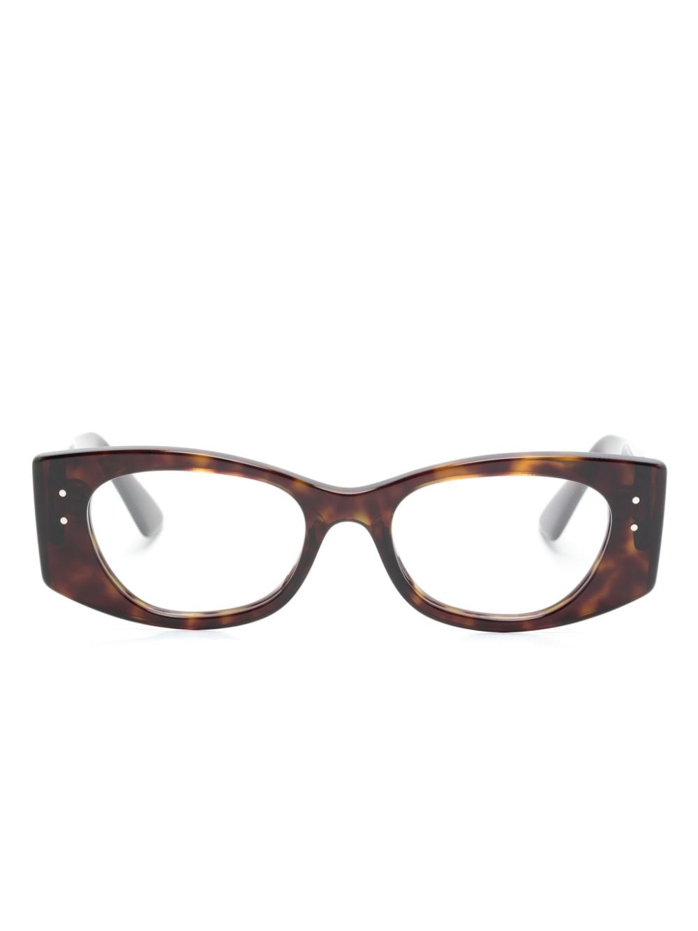 Ray-Ban Kat oval-frame glasses - Brown von Ray-Ban