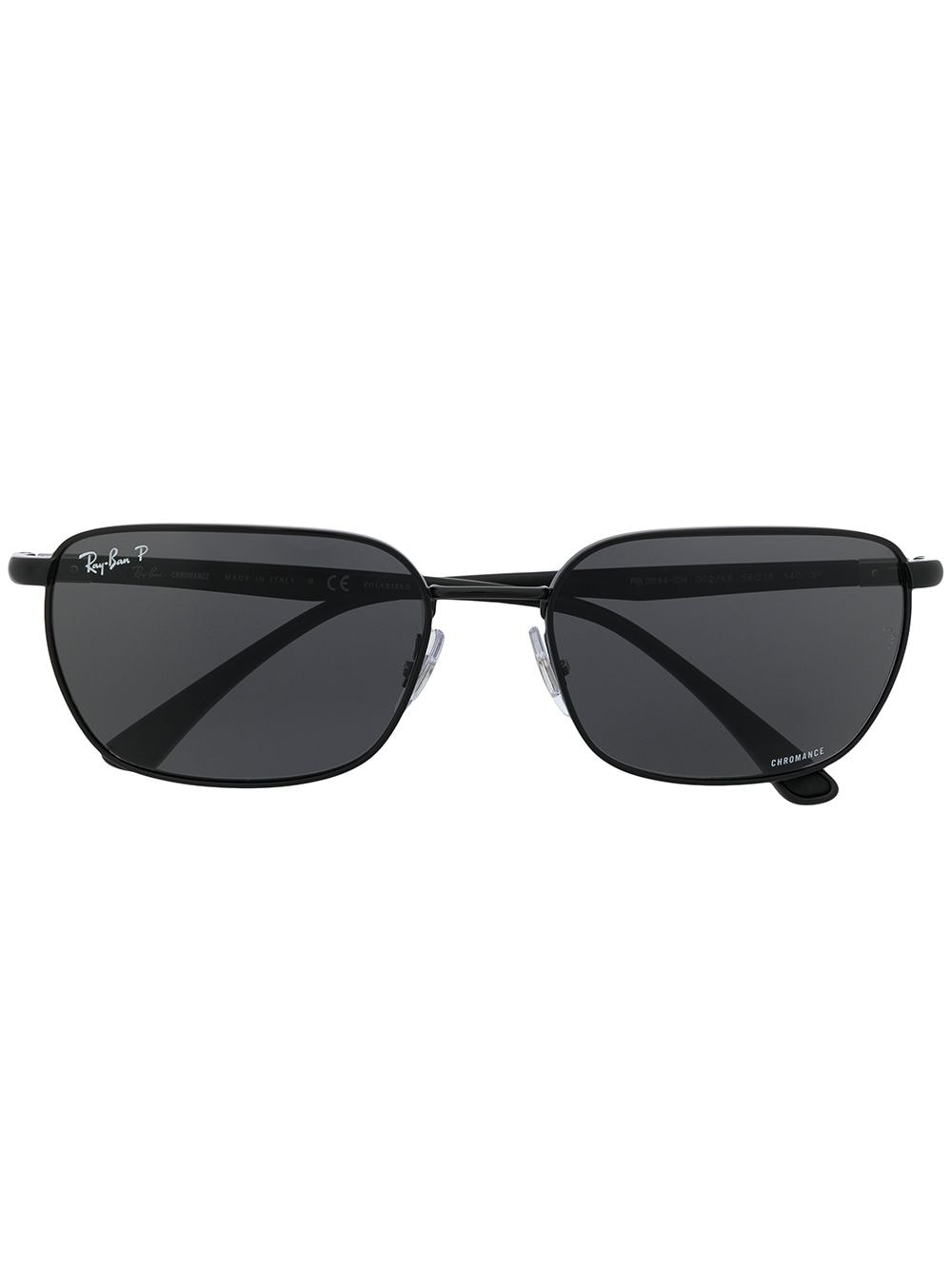 Ray-Ban RB3684 rectangular-frame sunglasses - Black von Ray-Ban