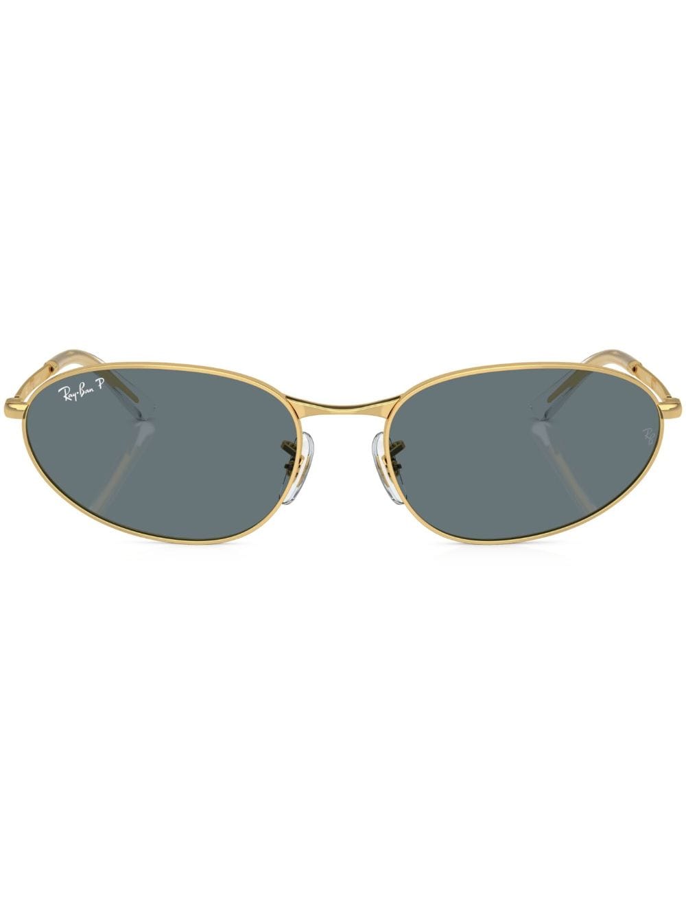 Ray-Ban RB3734 oval-frame sunglasses - Gold von Ray-Ban