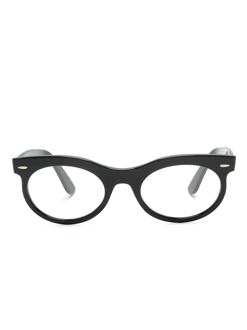 Ray-Ban Wayfarer oval-frame glasses - Black von Ray-Ban