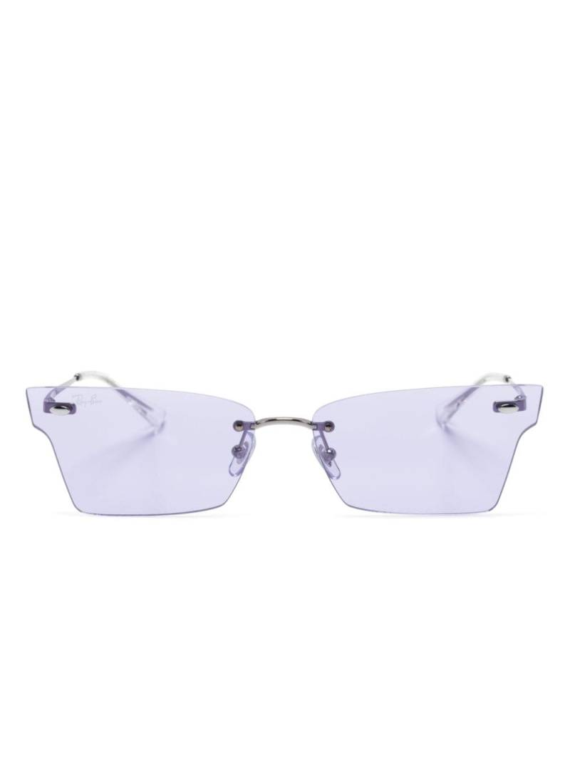 Ray-Ban Xime geometric-frame sunglasses - Silver von Ray-Ban