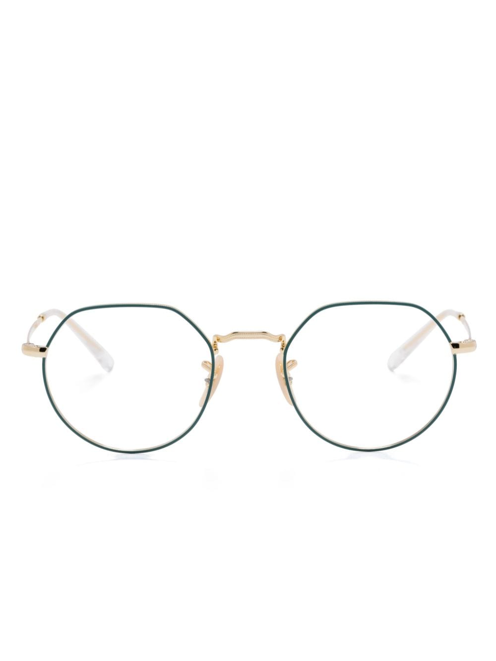 Ray-Ban geometric-frame glasses - Gold von Ray-Ban