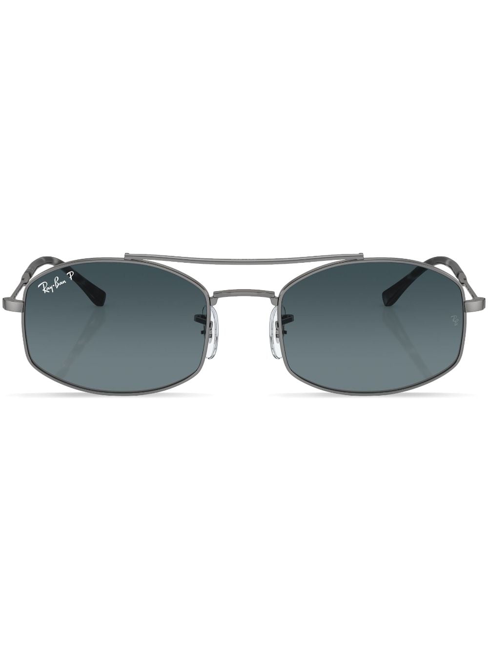 Ray-Ban oval-frame sunglasses - Grey von Ray-Ban