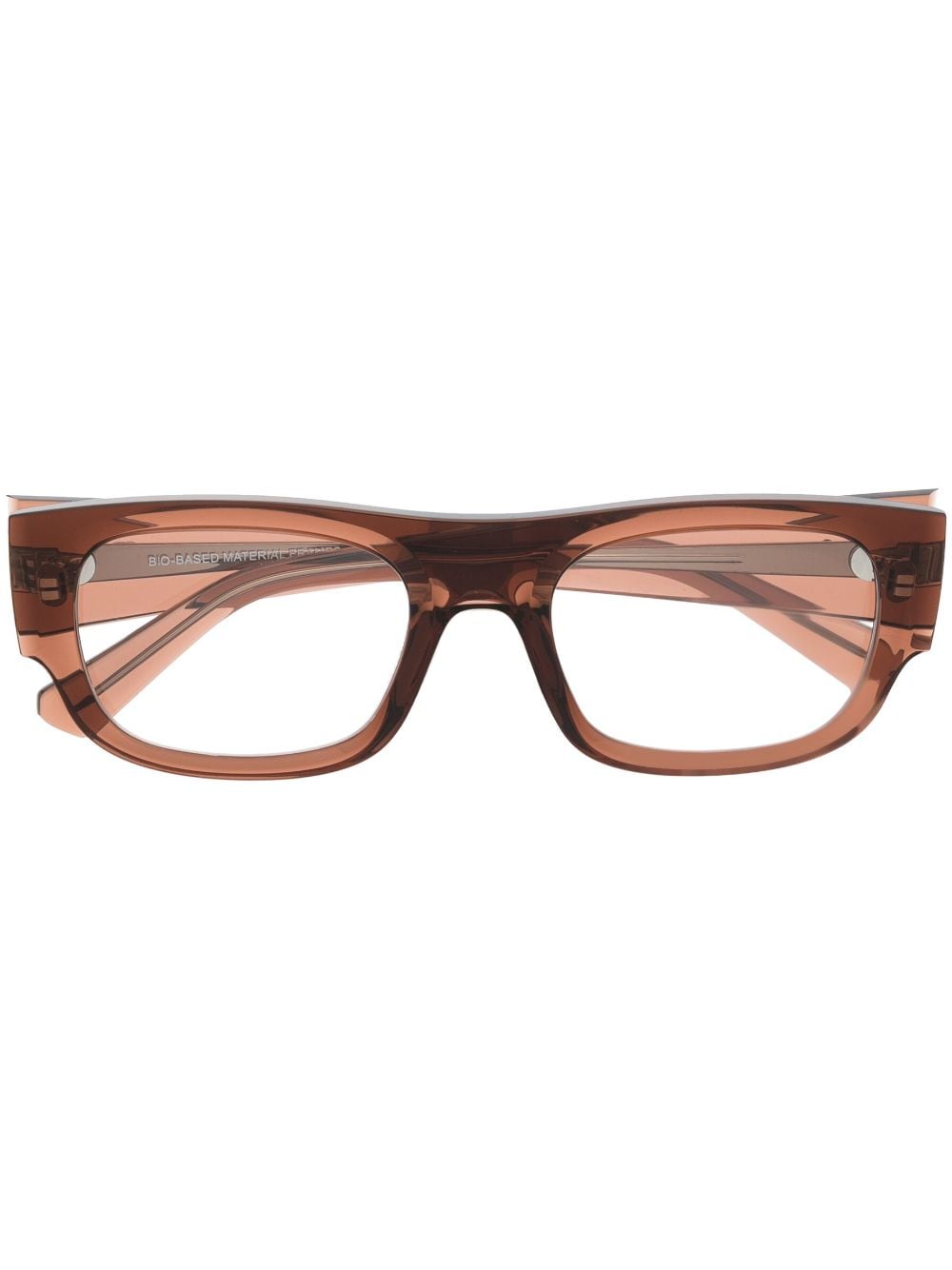 Ray-Ban rectangle-frame clear-lenses glasses - Brown von Ray-Ban