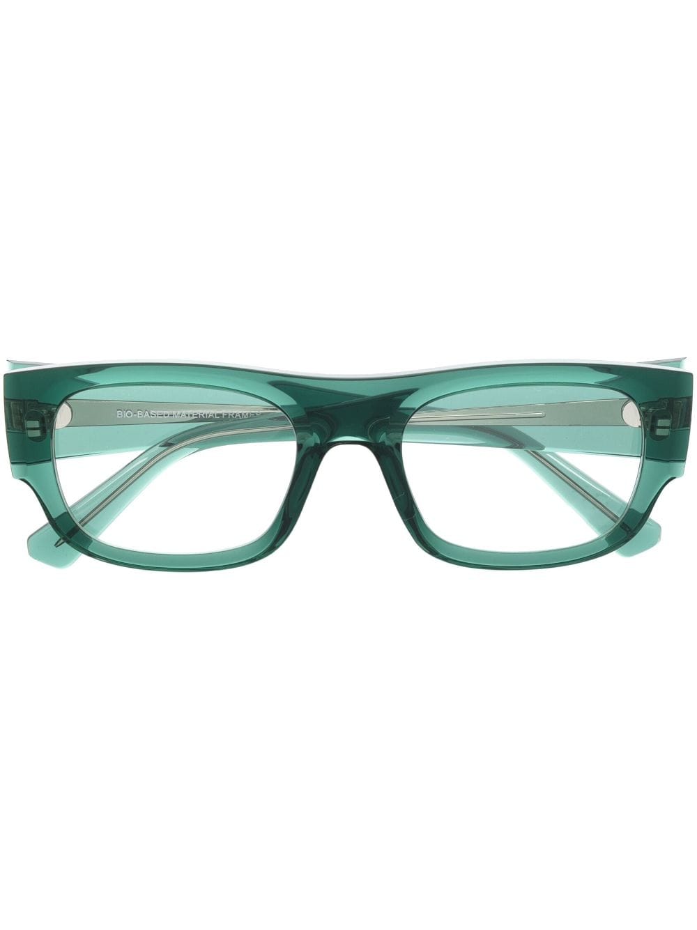 Ray-Ban rectangle-frame clear-lenses glasses - Green von Ray-Ban