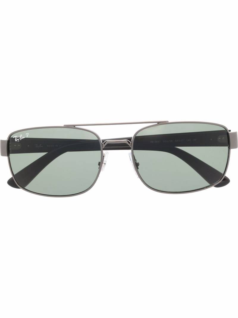 Ray-Ban rectangle-frame sunglasses - Black von Ray-Ban