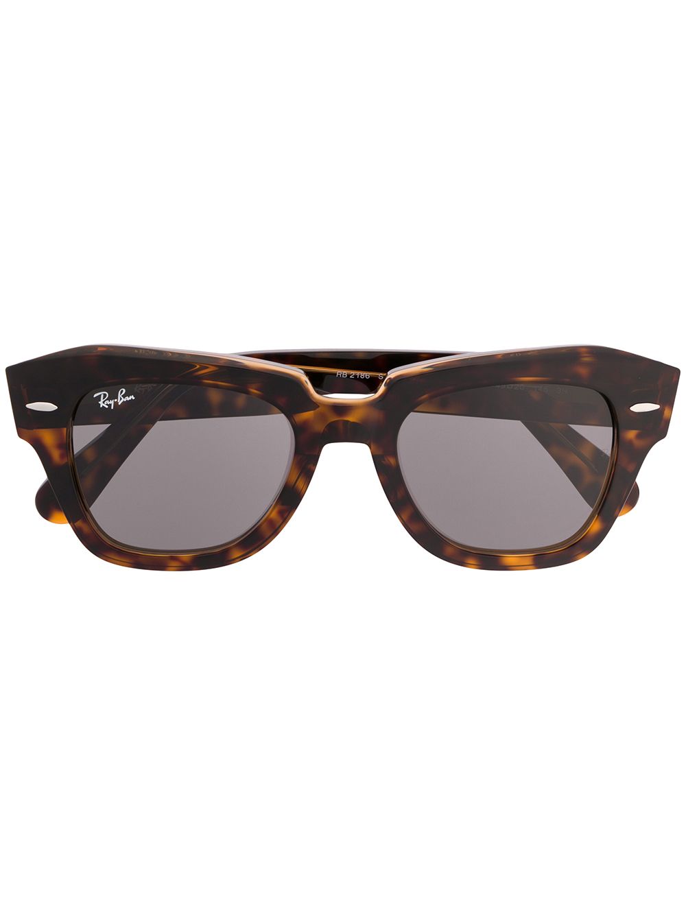 Ray-Ban State Street square-frame sunglasses - Brown von Ray-Ban
