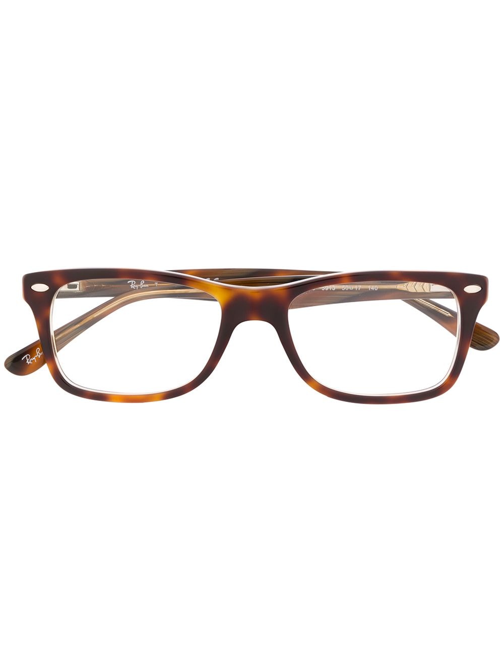 Ray-Ban tortoiseshell square frame glasses - Brown von Ray-Ban