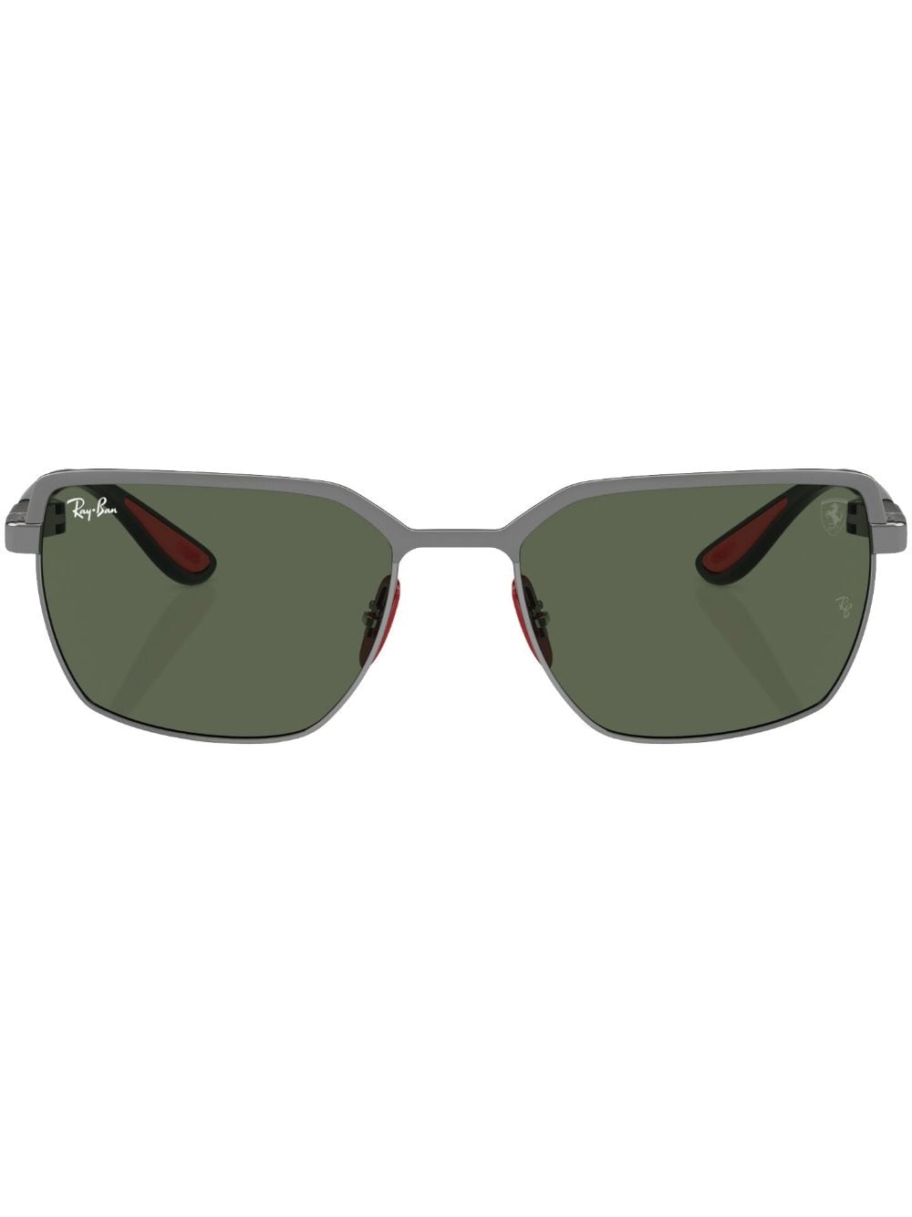 Ray-Ban x Scuderia Ferrari square-frame sunglasses - Grey von Ray-Ban