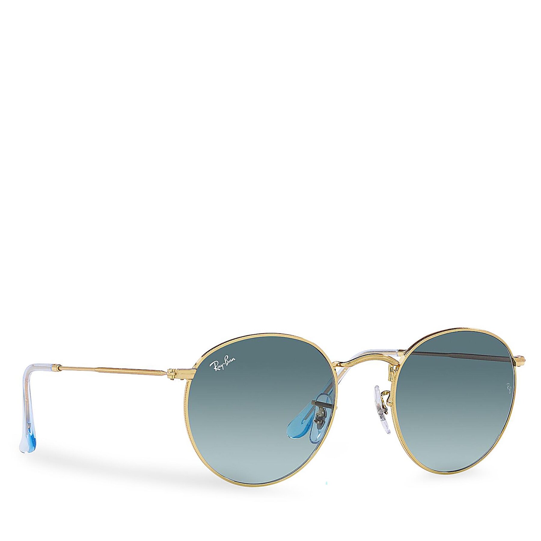 Sonnenbrillen Ray-Ban Round Metal 0RB3447 001/3M Gold/Blue Gradient Grey von Ray-Ban