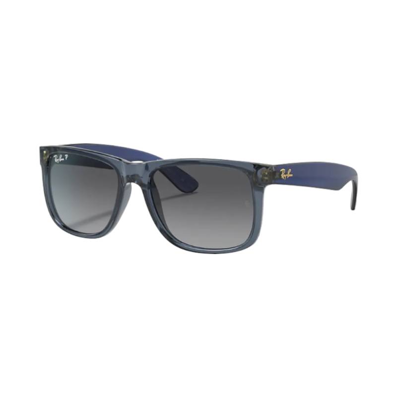 Ray-Ban JUSTIN RB4165 blau transparent / grau POL M von RayBan