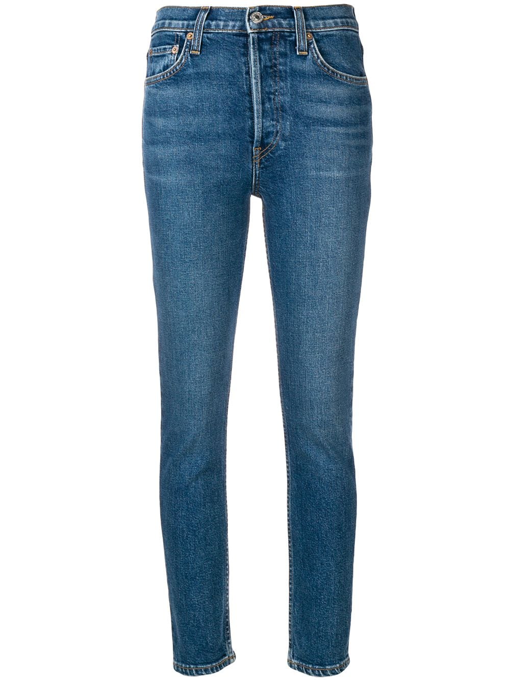RE/DONE High Rise Ankle Crop jeans - Blue von RE/DONE