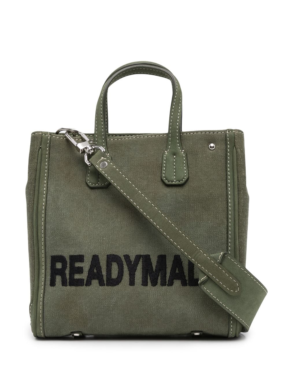 Readymade embroidered-logo military shoulder bag - Green von Readymade