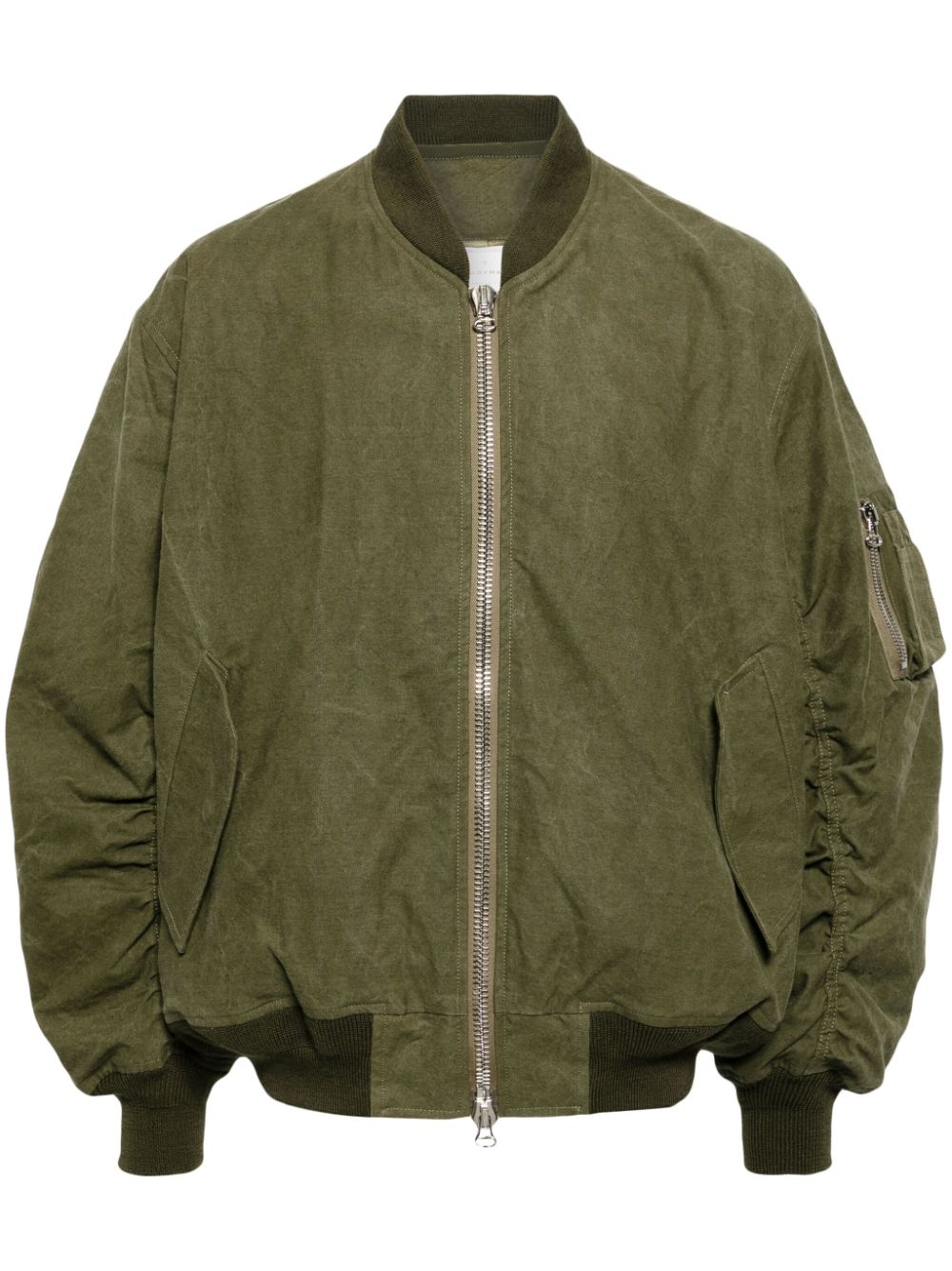 Readymade padded canvas bomber jacket - Green von Readymade