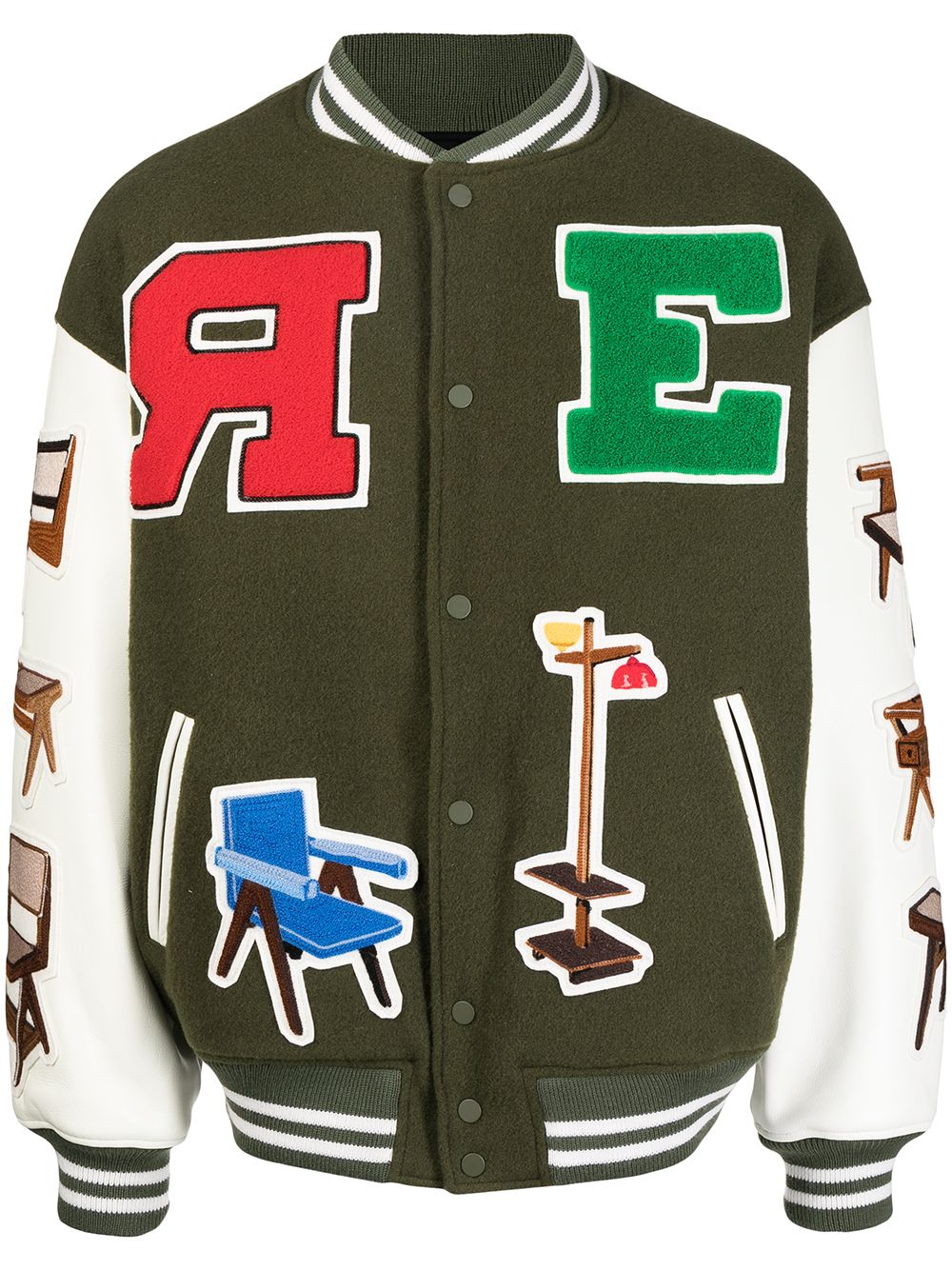 Readymade patch-detail bomber jacket - Green von Readymade