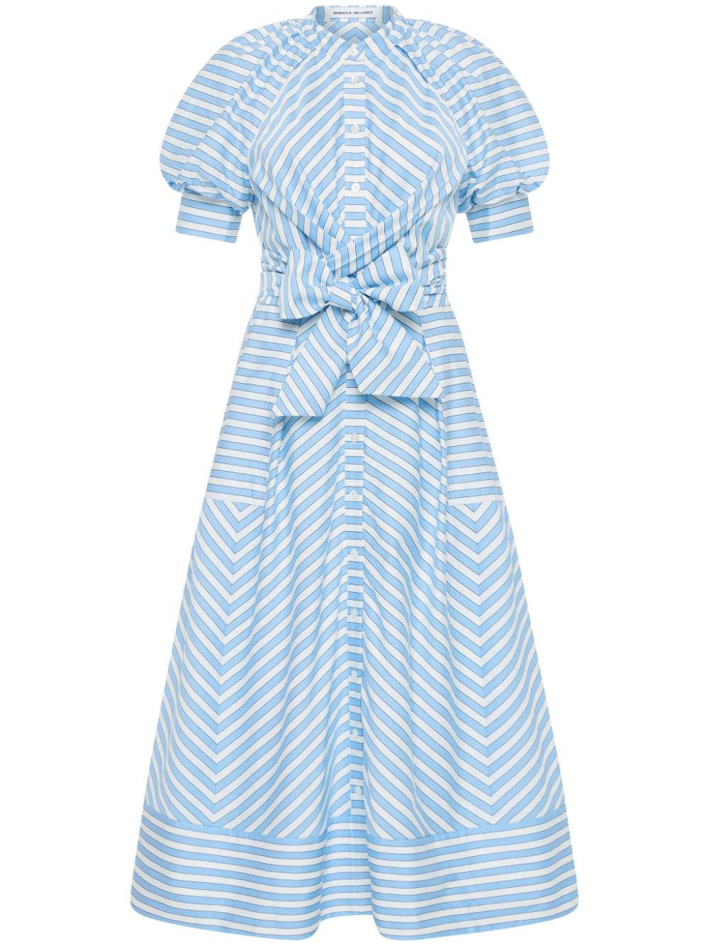 Rebecca Vallance Ava puff-sleeve midi dress - Blue von Rebecca Vallance