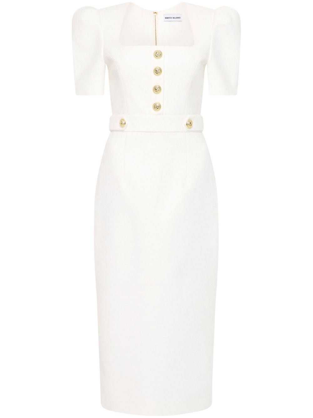 Rebecca Vallance Clarisse midi dress - White von Rebecca Vallance