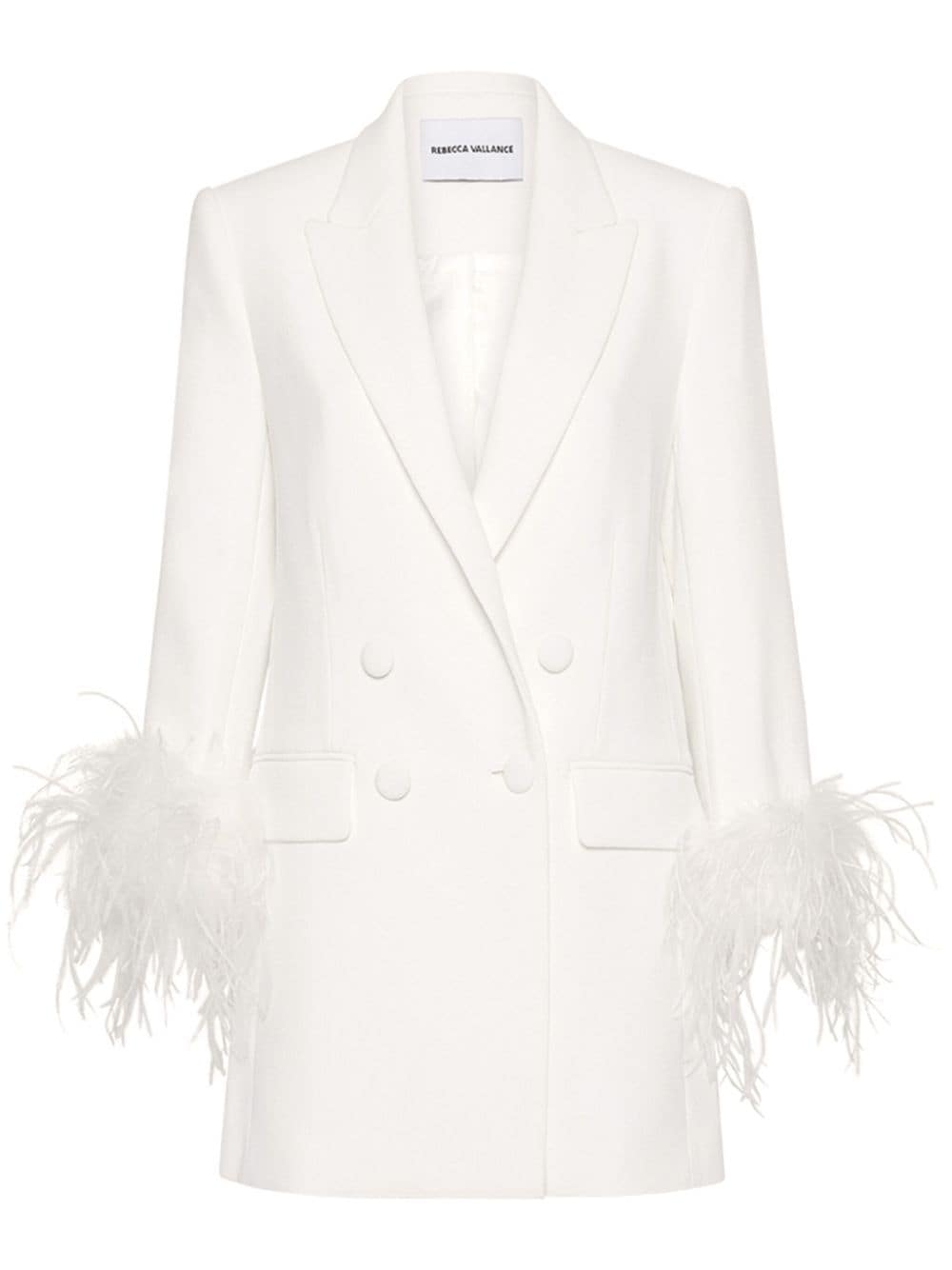 Rebecca Vallance Evelyn double-breasted blazer - White von Rebecca Vallance