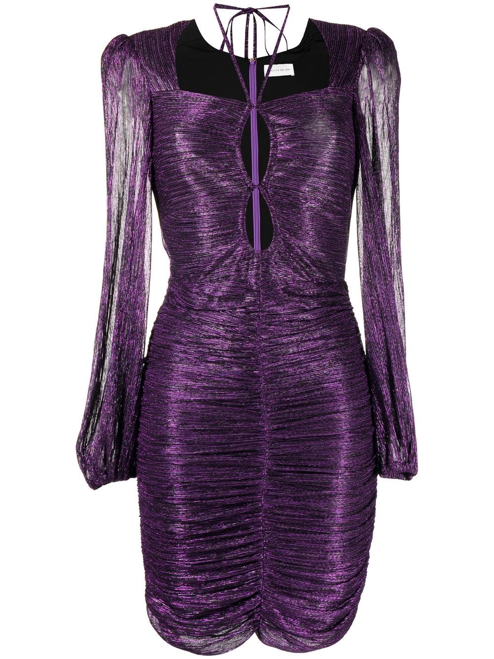 Rebecca Vallance Leonie ruched-detail mini dress - Purple von Rebecca Vallance