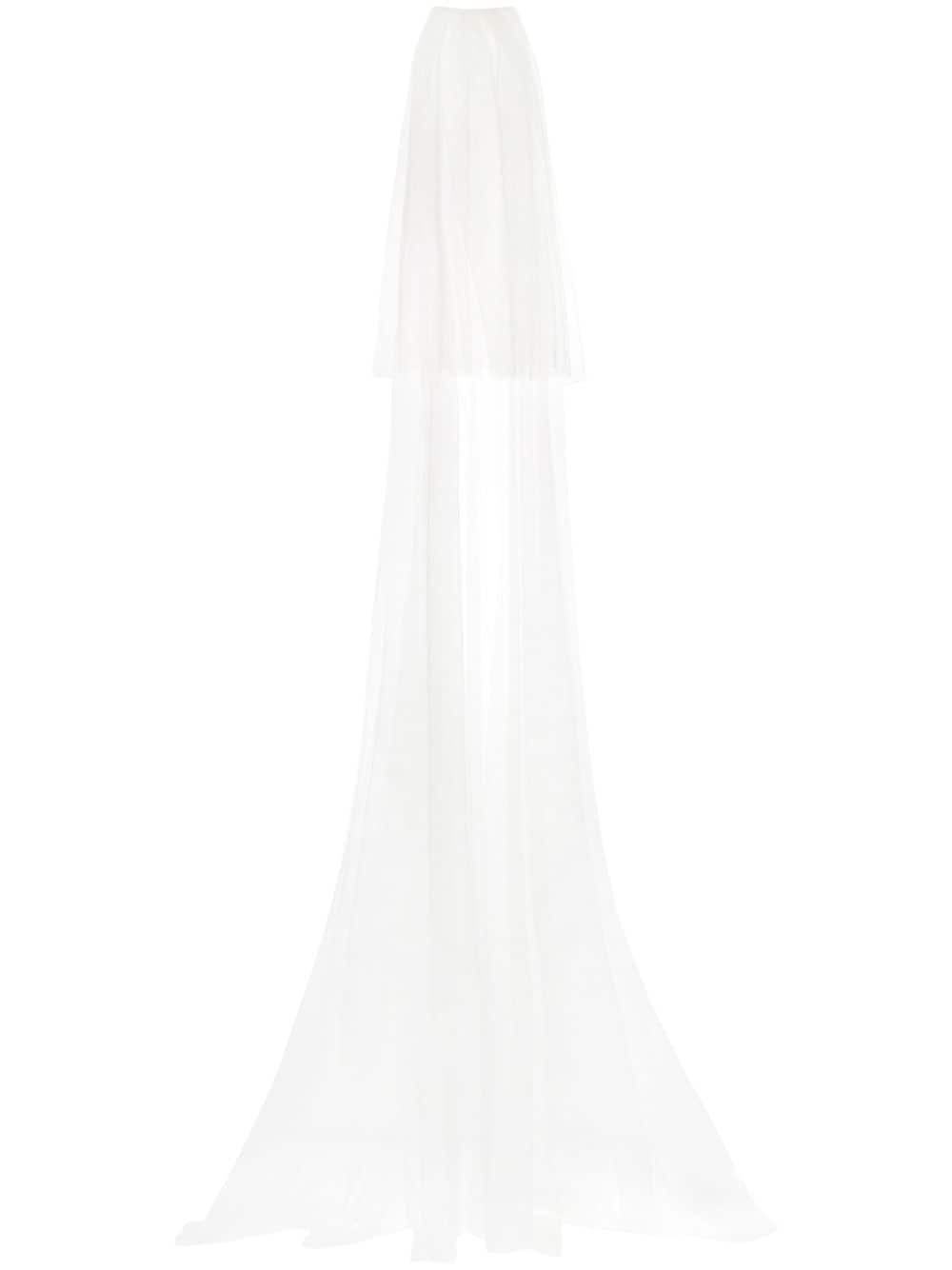 Rebecca Vallance Lily geometric veil - White von Rebecca Vallance