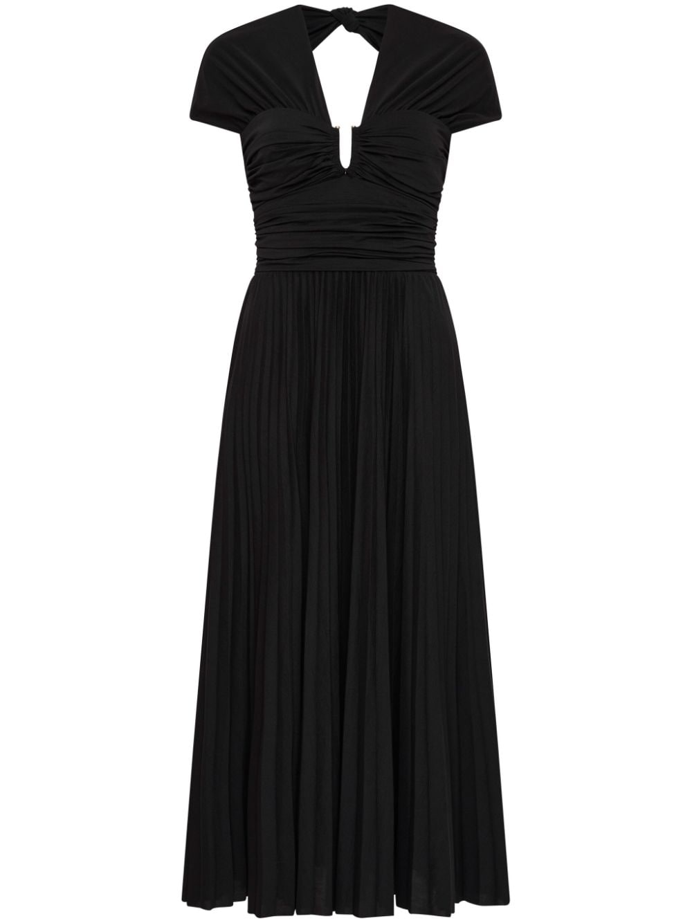 Rebecca Vallance Madison V-neck midi dress - Black von Rebecca Vallance