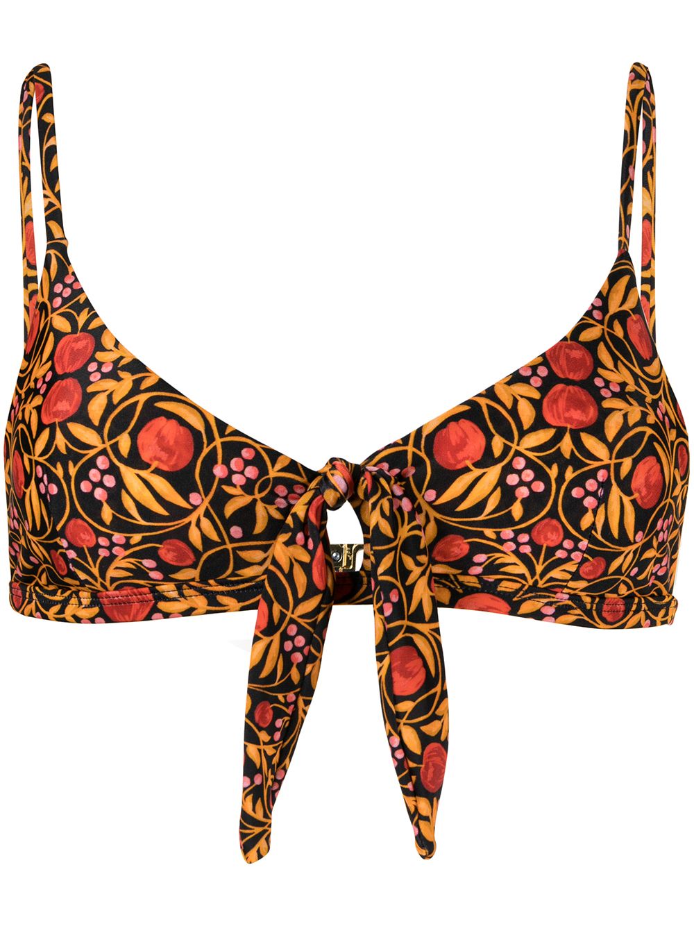 Rebecca Vallance Martine floral-print bikini top - Yellow von Rebecca Vallance