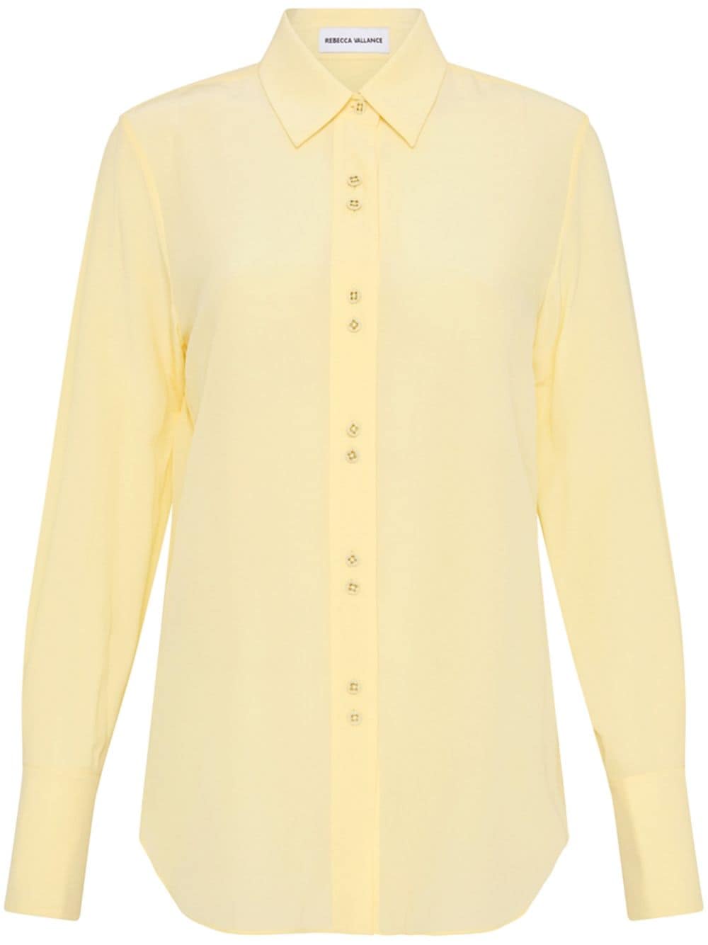 Rebecca Vallance Pascal long-sleeve silk shirt - Yellow von Rebecca Vallance