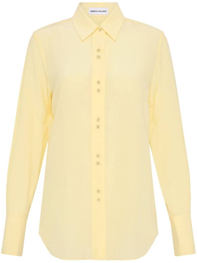 Rebecca Vallance Pascal long-sleeve silk shirt - Yellow von Rebecca Vallance