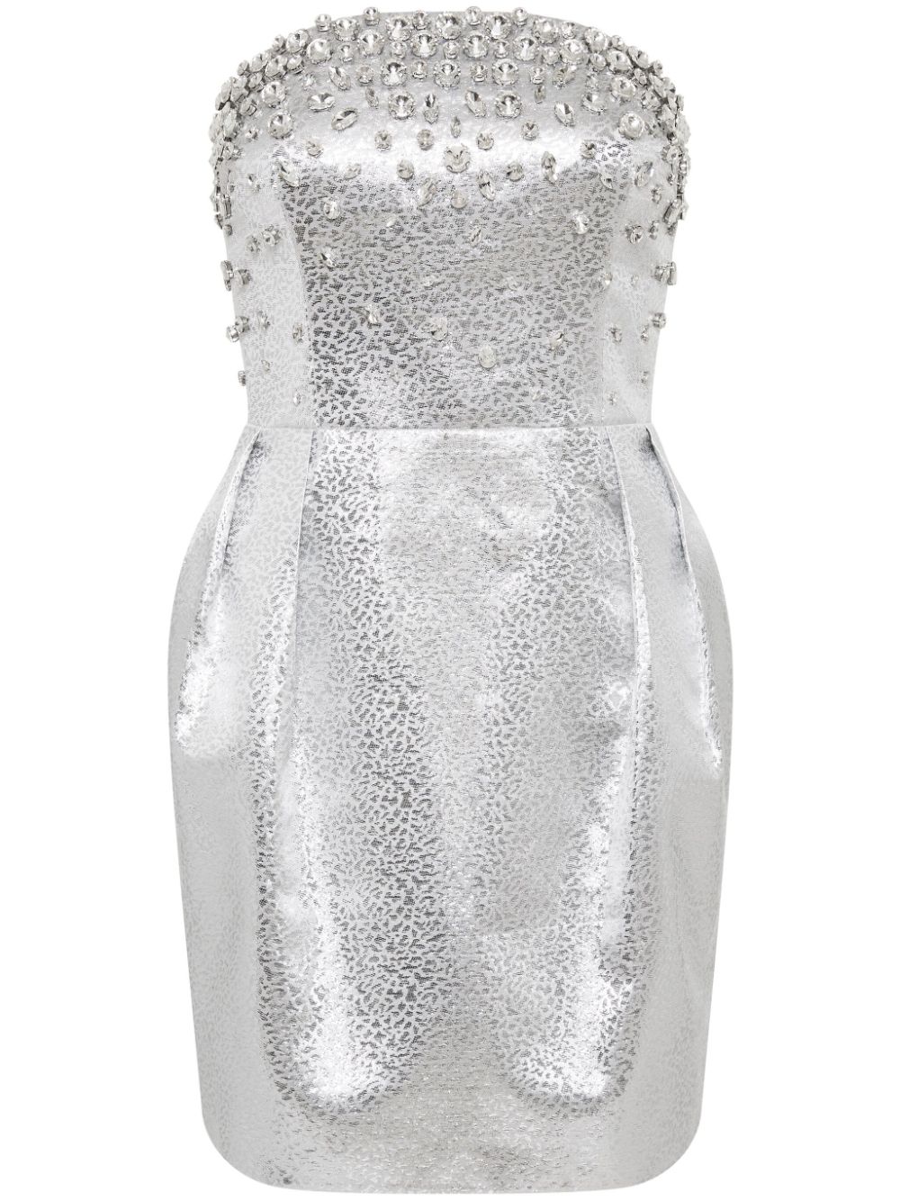 Rebecca Vallance Regina crystal-embellished minidress - Silver von Rebecca Vallance