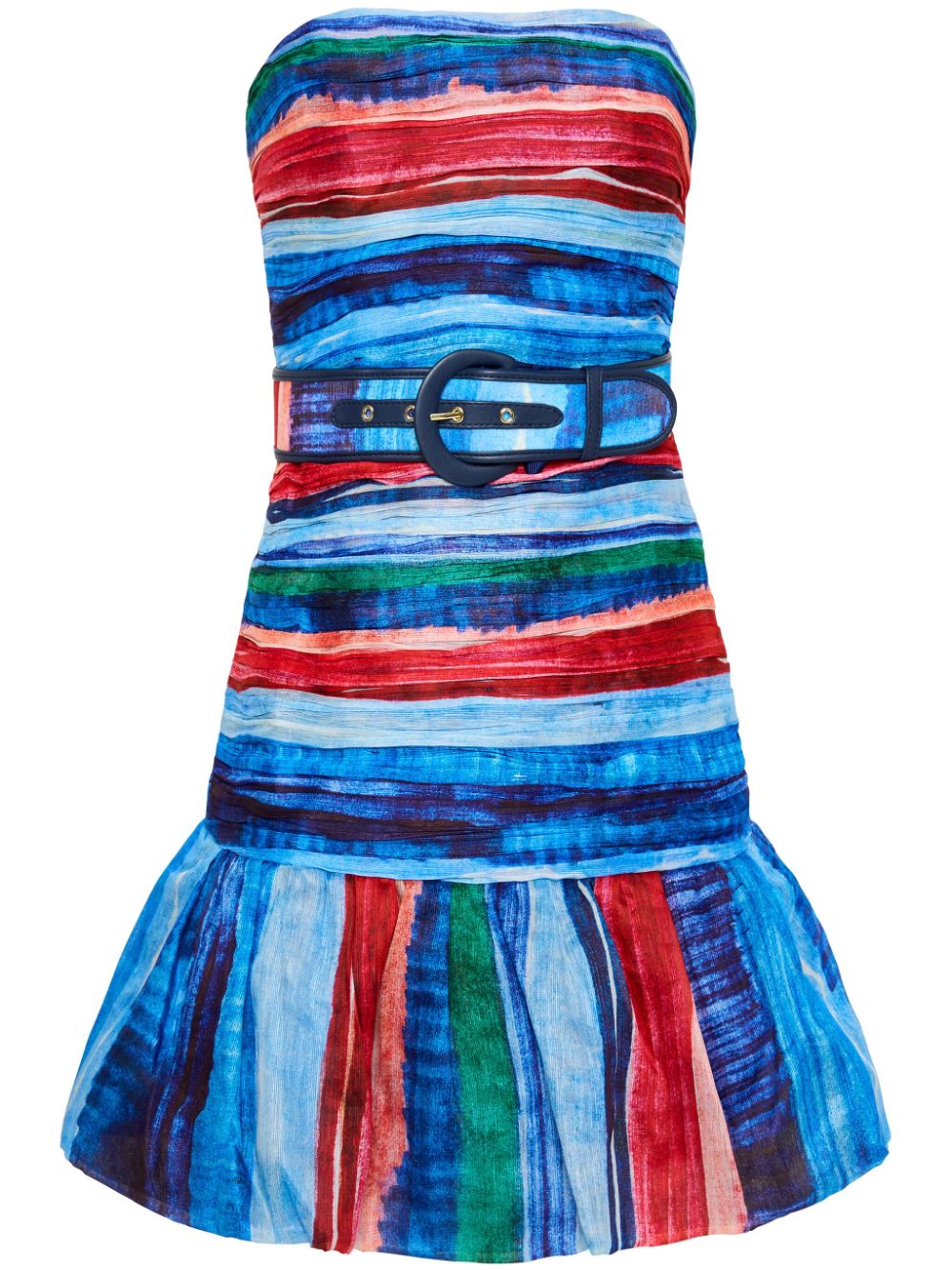 Rebecca Vallance Rimini striped strapless minidress - Blue von Rebecca Vallance