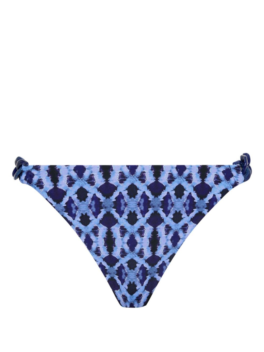 Rebecca Vallance Shiloh graphic-print bikini bottom - Blue von Rebecca Vallance