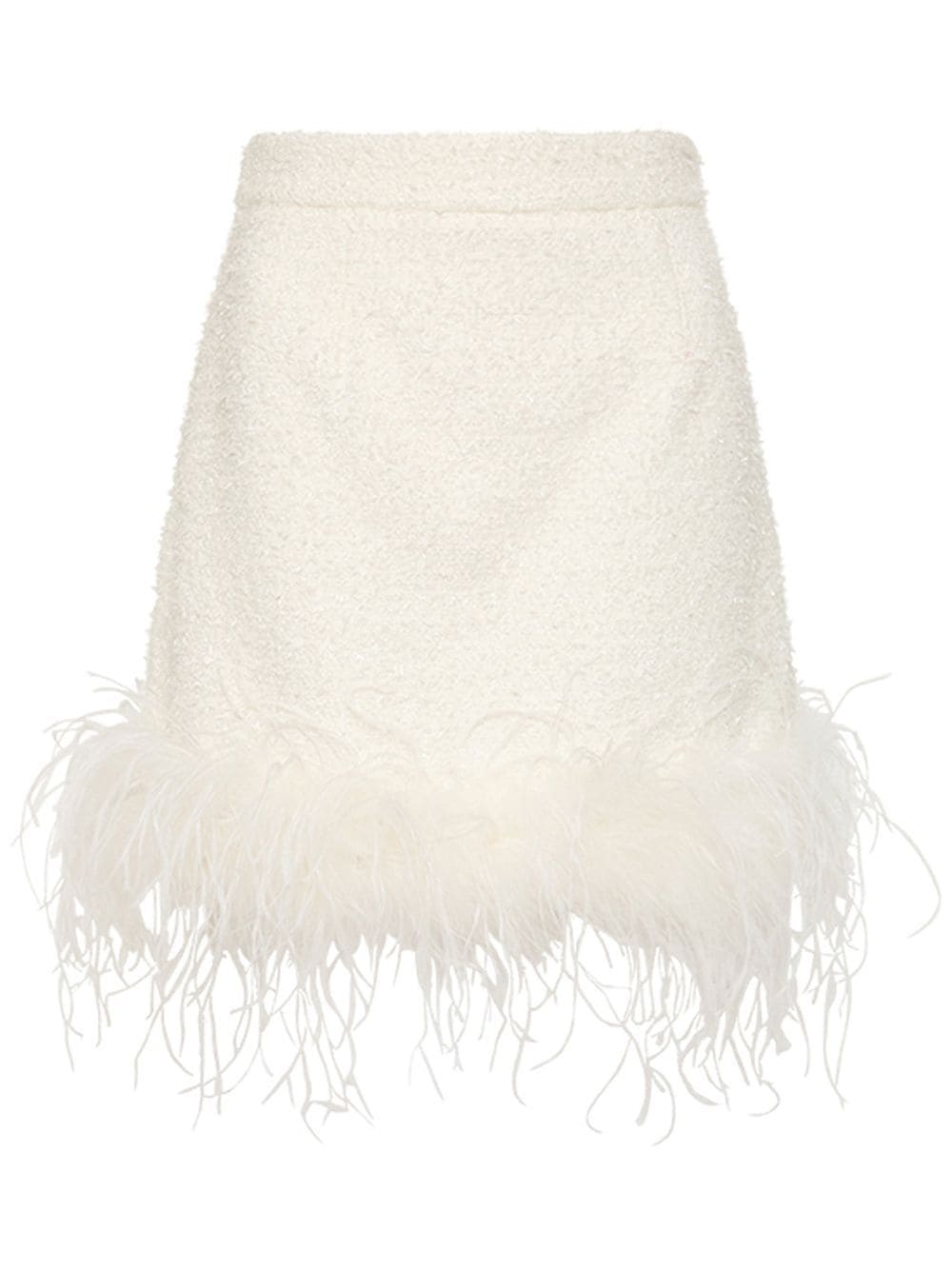 Rebecca Vallance The Departure feather-trim mini skirt - White von Rebecca Vallance